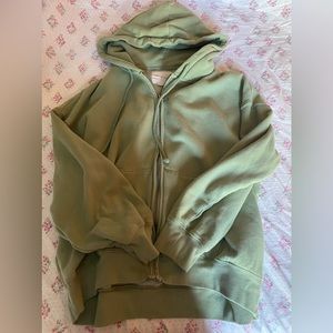 Green American Eagle zip up